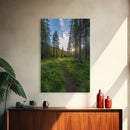 Trees Wall Art, Woods Path Wall Decor, Nature Art Print, Photography Print, Wall Decor, Canvas Print, Wall Art, Framed Canvas