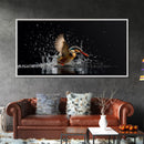 Kingfisher Wall Decor, Bird Wall Art, Nature Wall Decor, Animal Wall Art, Panoramic Wall Decor, Canvas Print, Wall Art, Framed Canvas Art