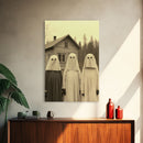 Ghost Art Print, Haunted House Art, Horror Art Print, Spooky Room Decor, Canvas Print, Wall Art, Vertical Print, Home Decor, Wall Decor