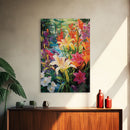 Flowers Wall Print, Floral Art, Calla Lily Print, Spring Art, Canvas Print, Wall Art, Vertical Art, Congratulations Gift, Country Home Art