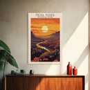 Mesa Verde National Park Colorado Travel Art, National Park Print, Minimalist Travel Art, Midcentury Modern Style Landscape Painting