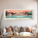 Hot Springs National Park, Panoramic Arkansas Travel Art, National Park Print, Minimalist Travel Art, Midcentury Modern Style Landscape