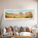 Petrified Forest National Park Panoramic Arizona Travel Art, National Park Print, Minimalist Travel Art, Midcentury Modern Style Landscape