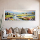 Mountain and Forest Canvas Wall Art, Hill and Trees Canvas Wall Decor, Nature and Forest Decoration, Canvas Print Home Decor Wall Hanging