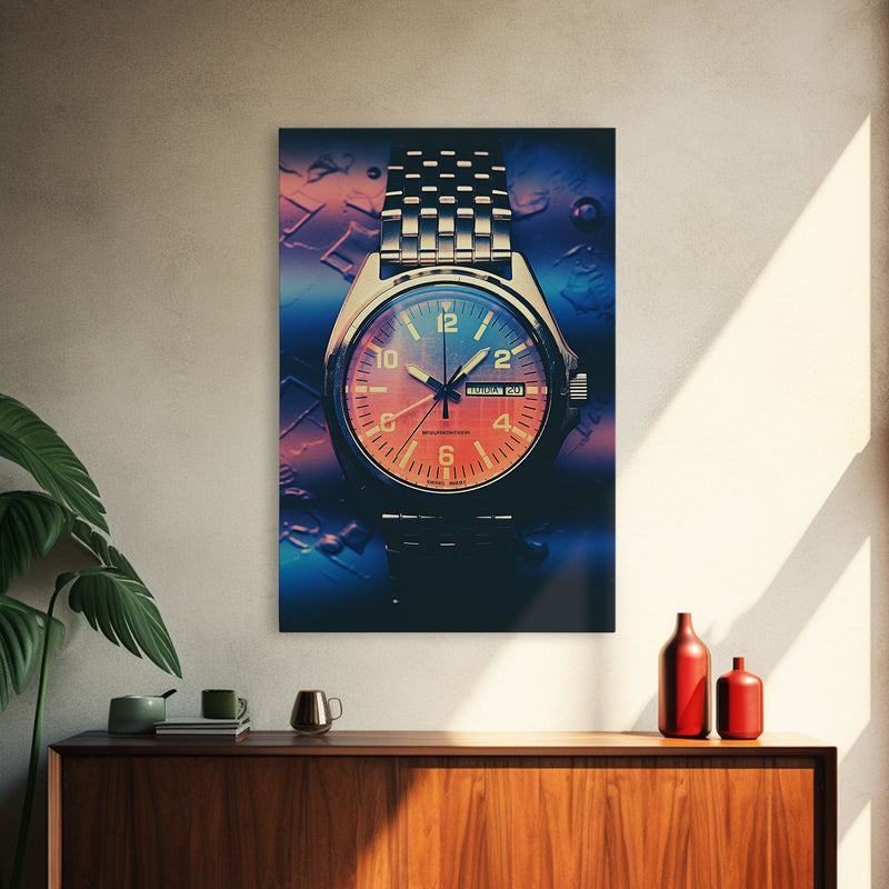 Wrist Watch, Wristwatch, Modern Wall Art, Canvas Print, Wall Hanging, Portrait Art, Gift For The Home, Living Room Wall Art, Office Decor