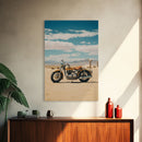 Motorcycle Wall Art, Man Cave Wall Art, Canvas Print, Wall Hanging, Portrait Art, Gift For Friend, Tiny House Decor, Home Decor Prints
