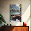 Paddle, Boat, Lake Wall Art, Canvas Print, Wall Hanging, Portrait Art, Lake House Wall Art, Couples Gift, Bookshelf Decor, Nature Print