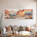 Panoramic Desert Prints, Four Peaks Arizona Wall Art, 3 Piece Print Set, Arizona Desert, Boho Print, Modern Wall Art, Minimalist Wall Art