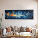 Framed Canvas Print Of The Universe, Space Exploration, Galaxy Print, Astronomical Gift, Room Decor, FREE SHIPPING