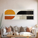 Art Deco Abstract Wall Art, Framed Canvas Print, Canvas Art, Earth Tons, Muted and Subdued Wall Art, Thought Provoking Abstract Art