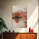 West Texas Desert Landscape, Framed Canvas Print, Fall In The Texas Desert, Desert Landscape Painting, Original Artwork, Minimalist
