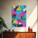 90's Style Shopping Mall Wall Art, Retro Style Canvas Print, Modern Wall Art