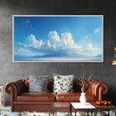 The Salt Flats, Framed Canvas Print, Panoramic Oil Painting Print, Beautiful Home Decor, Living Room Wall Art