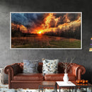 Fields Of East Texas, Framed Canvas Print, Photography Style Landscape Art, Horizontal Decor, Modern Farmhouse Wall Art, Living Room Decor