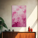 Wall Art Print Preppy Decor, Framed Canvas Print, Abstract Pink Clouds Painting, Girl's Dorm Room Wall Decor, Apartment Decor Gift Idea
