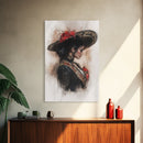 Chicano painting Print, Mexicano Wall Art, Female Matador, Female Bull Fighter Painting Print, Chicano Wall Art, Tejano Decor