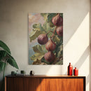 Figs On The Vine Framed Canvas Print - Kitchen Wall Art - Figs Painting