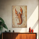 Kitsch Kitchen Home Decor, Crayfish Painting Print, Crawdaddy Wall Art, Louisiana Home Decor, Cajun Decor, Kitchen Wall Art
