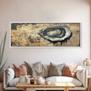 Extra Wide Panoramic Print of an Oyster, Wabi Sabi Minimalist Wall Art, Kitchen Home Decor, Kitchen Art, Wall Art for Dining Room