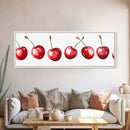 Panoramic Cherry painting Print - Kitchen Home Decor - Trendy Dorm Room Wall Art - Dining Room Decor - Cherry Art - Cherry Painting
