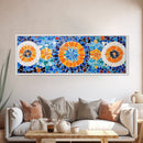 Mosaic Style Abstract Art Print, Sunflowers Mosaic Print, Floral Decor, Flower Abstract Art, Mosaic Wall Art Print, Sunflower Painting