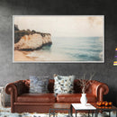 White Cliffs of Dover Framed Canvas Print, Oil Painting of England, England Original Painting, England Wall Art, England Themed Decor