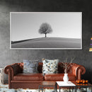 Loneliness - Framed Canvas Print Ready To Hang Wall Art - Thought Provoking Art - Moody Wall Art - Moody Painting - Black and White Dead Tree Art
