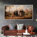 Dutch Family Painting Canvas Print, Funky Wall Art, Dutch Family Wall, Dutch Style Art
