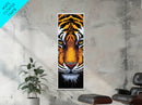 Fierce Tiger Face Framed Canvas Print, Bold Animal Wall Art, Wildlife Decor Above Couch Art, Statement Piece Christmas