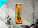 Vibrant Agave in Terra Cotta Framed Canvas Print Rustic Decor Agave Painting Botanical Prints Kitchen Wall Art