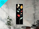 Mid-Century Modern Floral Pattern Framed Canvas Print, Flower Painting, Flower Art, MCM Art, Floral Decor, Botanical Wall Art