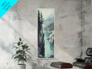 Framed Canvas Print Coastal Landscape Art Nautical Decor Tall Narrow Art Beach House Wall Art Perfect Above Couch Nautical Wall Art
