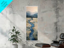 Framed Canvas Print Nature-Inspired Marsh Painting Landscape Painting Wabi Sabi Art Guest Room Art Rustic Decor Perfect Above Sofa Accent