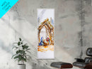 Phoenix Rising Art Firebird Canvas Print, Tall Skinny Art, Framed Option Available, Mythical Creature Wall Art, Unique Bedroom Decor