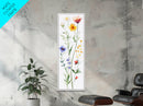 Boho Floral Botanical Print - Framed Canvas Print with Delicate Watercolor Wildflowers for Nature-Inspired Wall Art