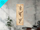 Guardian Angels Wall Art, Framed Canvas Print, Angel Painting, Angel Decor, Tall Skinny Art, Narrow Wall Art, Angelic Painting, Christmas Art