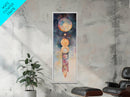 Sacred Geometry Art, Mystic Canvas Print, Sacred Geometry Art, Vertical Wall Art For Bedroom And Living Room Decor