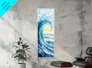 Ocean Wave Painting Canvas Print Coastal Landscape Art Nautical Wall Art Blue Green Wall Art Above Sofa Art Gift Nautical Decor