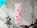 Floating Rose Petals in Water Canvas Print, Light Pink Wall Art, Botanical Nature Decor, Whimsical Aesthetic Bedroom or Living Room Art