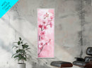 Delicate Cherry Blossom Framed Canvas Print Featuring Japanese-Inspired Botanical Prints for Bedroom or Living Room Wall Art