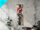 Abstract Graffiti Art Canvas Print with Bold Colors and Urban Style, Perfect Wall Art Gift Idea for Modern Minimalist Spaces