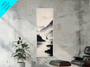 Sailboat Reflection Framed Canvas Print Nautical Painting Coastal Decor Minimalist Art Seascape Wall Art Bedroom or Living Room Piece