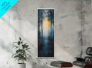 Forest Sunrise Pathway Framed Canvas Print | Smoky Mountain Art | Rustic Decor | Bedroom Art | Fall Artwork | Landscape Painting