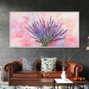 Lavender Bouquet Canvas Print, Purple and Pink Wall Art, Rustic Farmhouse Art, Botanical Painting, Above Bed or Guest Room Decor