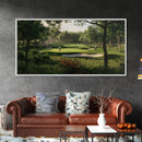 Green Golf Landscape Canvas Print Panoramic Rustic Decor Above Sofa Art Horizontal Artwork Gift Idea Living Room Wall Art