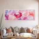 Gemstone Art Canvas Print, Pink Wall Art for Dorm, Light Pink Abstract Art, Whimsical Home Decor, Bedroom or Living Room Gift Idea