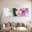 Whimsical Botanical Art Framed Canvas Print - Vibrant Cherry Blossom Painting, Fall Bedroom Decor, Boho Wall Art, Gift Idea For Her
