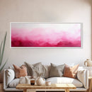 Soft Gradient Canvas Print Horizontal Light Pink Wall Art Minimalist Boho Bedroom Rustic Farmhouse Decor Above Bed Pastel Design