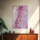 Pearlescent Beads Abstract Canvas Print Light Pink Wall Art Vertical Artwork Minimalist Decor Original Painting Bedroom Art