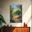 Serene GardenPath Canvas Print Southwest Wall Art Rustic Decor Above Bed Art Farmhouse Wall Art Gift Idea Landscape Painting